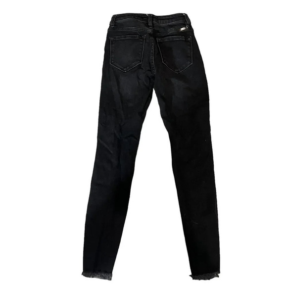 Kancan Black Shark Bite Skinny Jeans Size 3/25 - Picture 3 of 3